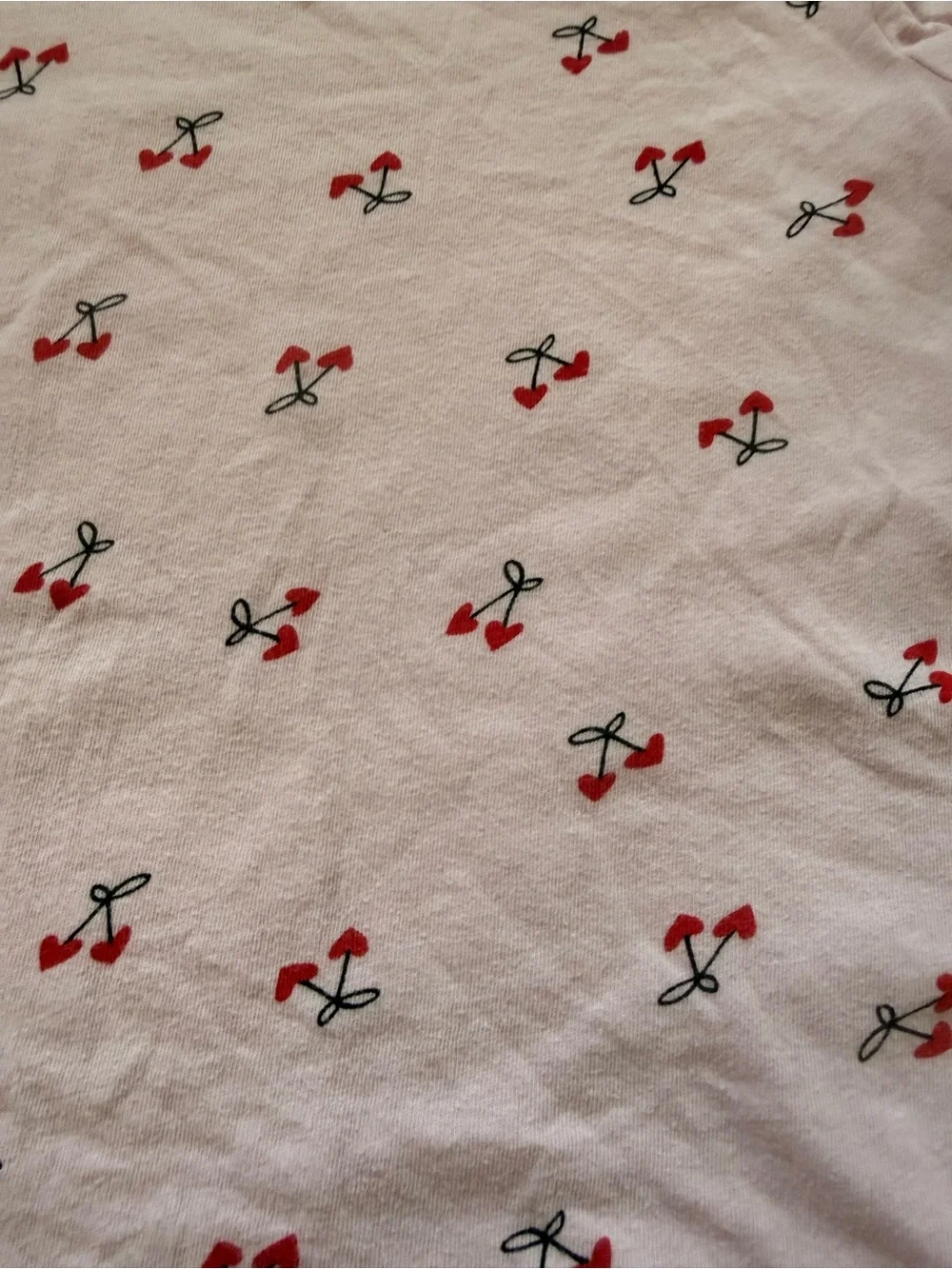 Old Navy Pink Cherry Print Short Sleeve Tee for Kids